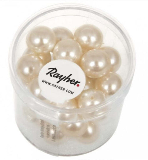 RAYHER---35-PEZZI---PERLE-CERATE-IN-VETRO-RINASCIMENTO-10MM---COLORE-ROSA-CIPRIA