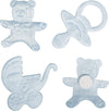RAYHER---36-PEZZI---3-RAPPRESENTAZIONI-IN-MINIATURE-DI-RASO-DI-COLORE-AZZURRO-PER-BIMBO-2,5CM