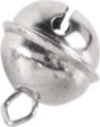 RAYHER---4-PEZZI---CAMPANELLI-SFERICI-DECORATIVI-DI-METALLO-24MM---COLORE-ARGENTO