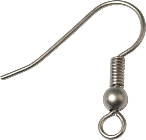 RAYHER---4-PEZZI---GANCIO-PER-ORECCHINO-20MM---COLORE-GRIGIO-SCURO-OPACO