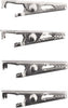 RAYHER---4-PEZZI---GRAFETTA-FORMA-COCCODRILLO-39MM---COLORE-PLATINO