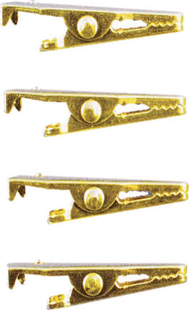 RAYHER---4-PEZZI---GRAFFETTA-FORMA-COCCODRILLO-35MM---COLORE-ORO