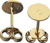 RAYHER---4-PEZZI---ORECCHINI-PER-LOBO-CON-PIASTRINE-Ø6MM---SENZA-NICHEL-COLORE-ORO