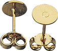 RAYHER---4-PEZZI---ORECCHINI-PER-LOBO-CON-PIASTRINE-Ø6MM---SENZA-NICHEL-COLORE-ORO