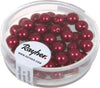 RAYHER---45-PEZZI---PERLE-CERATE-IN-VETRO-RINASCIMENTO-6MM---COLORE-BORDEAUX