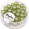 RAYHER---45-PEZZI---PERLE-CERATE-IN-VETRO-RINASCIMENTO-6MM---COLORE-GIADA