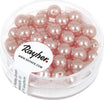 RAYHER---45-PEZZI---PERLE-CERATE-IN-VETRO-RINASCIMENTO-6MM---COLORE-ROSA-CONCHIGLIA
