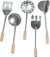 RAYHER---5-PEZZI-DIFFERENTI---MINIATURE-UTENSILI-DA-CUCINA-METALLO-LEGNO-8CM