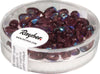 RAYHER---50-PEZZI---PERLA-IN-VETRO-FORMA-OLIVA-SFACCETTATA-6X4MM---COLORE-VIOLA