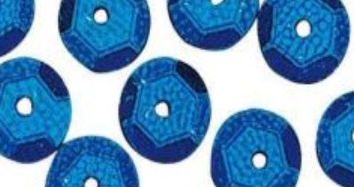 RAYHER---500-PEZZI---PAILLETTES-CONCAVE-Ø6MM---COLORE-BLU