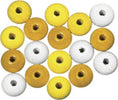 RAYHER---52-PEZZI---PERLINE-IN-LEGNO-LUCIDO-RESISTENTI-Ø10MM---TONALITA'-DI-GIALLO