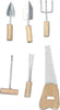 RAYHER---6-PEZZI---MINIATURE-DI-ATTREZZI-MANUALI-METALLO/LEGNO-4-6,5CM