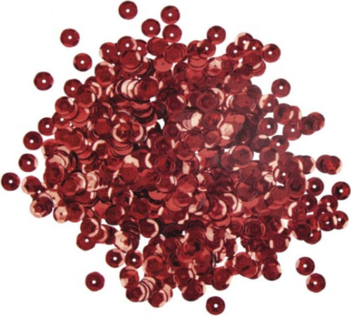RAYHER---6gr-PAILLETTES-CONCAVE-Ø6MM---COLORE-ROSSO