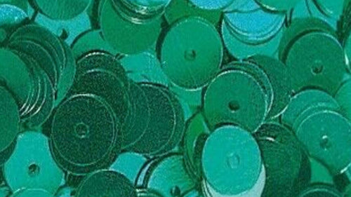 RAYHER---6gr-PAILLETTES-PIATTE-E-LISCE Ø6MM---COLORE-VERDE-SMERALDO