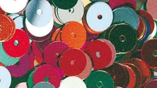 RAYHER---6gr-PAILLETTES-PIATTE-E-LISCE Ø6MM---COLORI-ASSORTITI