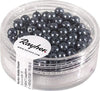 RAYHER---85-PEZZI---PERLE-CERATE-IN-VETRO-RINASCIMENTO-4MM---COLORE-ATRACITE