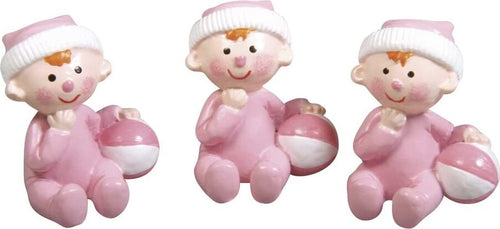 RAYHER---BEBE'-IN-POLIRESINA-GIRL-ROSA-3-PZ