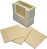 RAYHER---BOX-IN-LEGNO-AL-NATURALE-CON-6-SOTTOVASI-DA-DECORARE---1X11,5X10,5XCM-6X12X6X12CM