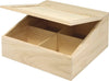 RAYHER---BOX-IN-LEGNO-FSC-DA-DECORARE-CON-COPERCHIO-24X24X12CM---4-SCOMPARTI-ALL'INTERNO