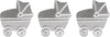 RAYHER---CARROZZINA-IN-METALLO-CON-BOLLINO-ADESIVO-2,3X2,7CM-12-PZ