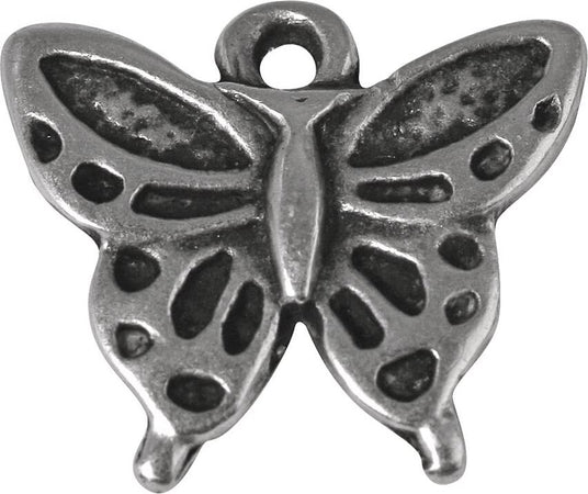 RAYHER---CIONDOLO-METALLO-SIMBOLO-FARFALLA-1x1,6CM---COLORE-ARGENTO