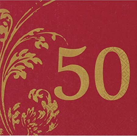 RAYHER---CONFEZIONE-DI-TOVAGLIOLI-PER-DECOUPAGE-DA-20PZ-33X33CM---FANTASIA-COMPLEANNO-50