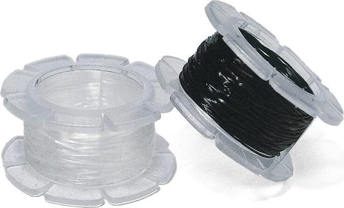 RAYHER---CORDONCINO-MAGIC-STRETCH-IN-POLIURETANO-ø0,5MM---5MT---COLORE-BOBINA-NERA