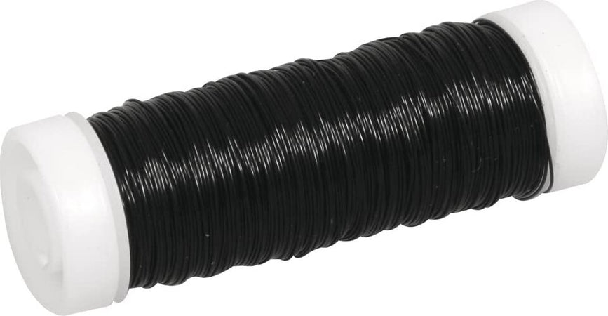 RAYHER---FILO-METALLICO-PER-BIGIOTTERIA-Ø0,3MM-/-LUNGHEZZA-50MT---COLORE-NERO