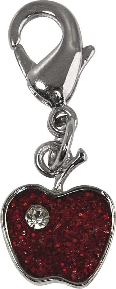 RAYHER---FUNNY-CHARMS-MELA-ROSSA-12MM---CON-MOSCHETTO
