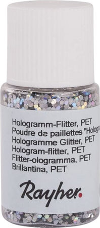 RAYHER---GLITTER-PAILLETTES-10ML---COLORE-ARGENTO