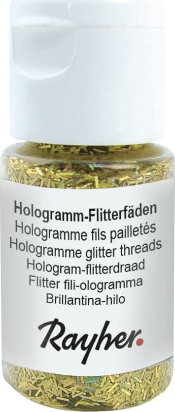 RAYHER---GLITTER-STRISCE-DI-PAILLETTES-10ML---COLORE-ORO-BRILLANTE