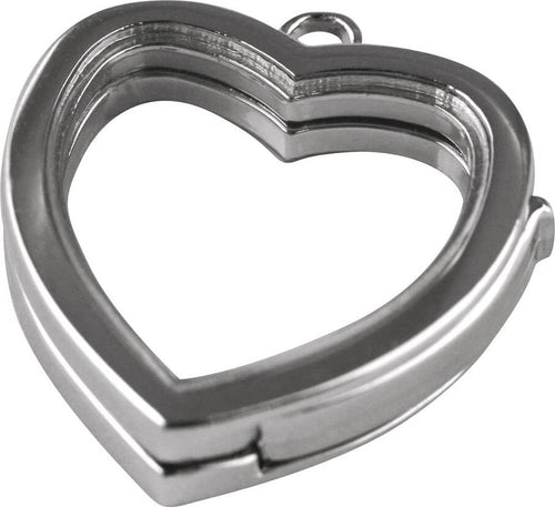 RAYHER---MEDAGLIONE-FORMA-CUORE-Ø25MM---COLORE-ARGENTO