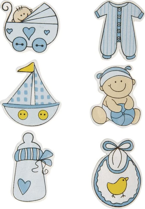 RAYHER---MINIATURA-IN-LEGNO-BABY-BLU-CON-ADESIVO-3X3,5CM-6PZ