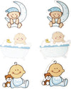 RAYHER---MINIATURE-BEBE'-CON-BOLLINO-ADESIVO-3,5-4CM-6-PZ