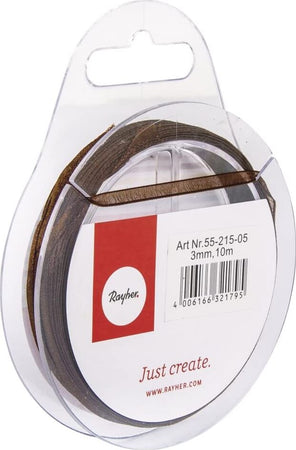 RAYHER---NASTRO-IN-ORGANZA-H-3mm-ROTOLO-10MT-MARRONE