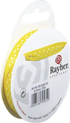 RAYHER---NASTRO-IN-RASO-CON-PUNTINI-H-9,5mm-ROTOLO-10MT-GIALLO