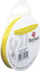 RAYHER---NASTRO-IN-RASO-CON-PUNTINI-H-9,5mm-ROTOLO-10MT-GIALLO