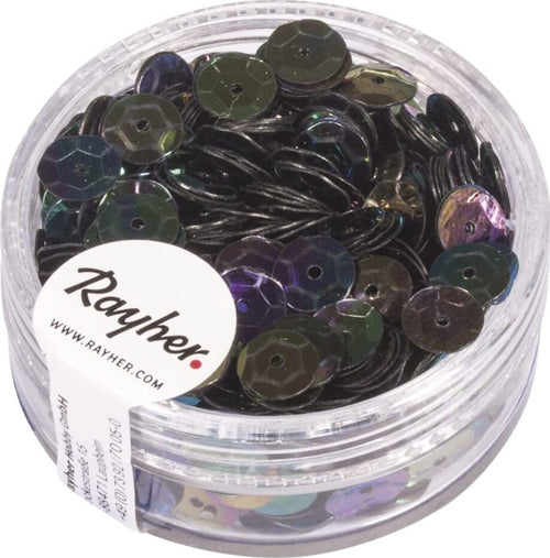 RAYHER---PAILLETTE-CONCAVE-NERO-IRIDISCENTE-6MM---6GR