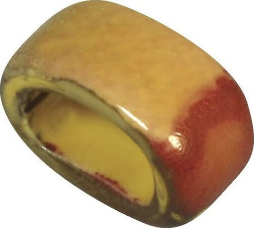 RAYHER---PERLINA-FORMA-OVALE-IN-CERAMICA-ø1,8cm---COLORE-ARCOBALENO