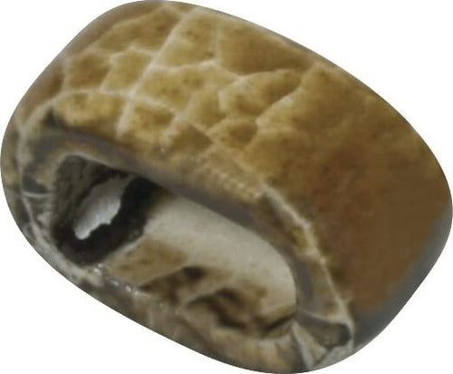 RAYHER---PERLINA-FORMA-OVALE-IN-CERAMICA-ø1,8cm---COLORE-MARRONE