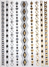 RAYHER---TATUAGGIO-METALLIZZATO-14X21-CM-ORO-ARGENTO-NERO