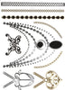 RAYHER---TATUAGGIO-METALLIZZATO-14X21-CM-ORO-ARGENTO-NERO