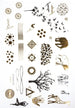 RAYHER---TATUAGGIO-METALLIZZATO-14X21-CM-ORO-ARGENTO-NERO