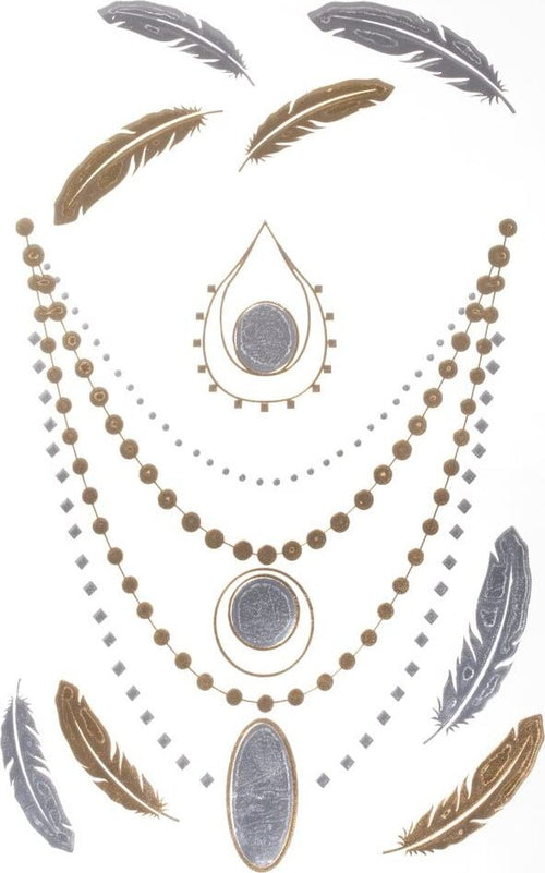 RAYHER---TATUAGGIO-METALLIZZATO-14X21-CM-ORO-ARGENTO-NERO