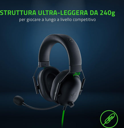 RAZER-CUFFIE-GAMING-WIRED-BLACKSHARK-V2-X-PS4/PS5/XBOX/SWITCH/PC
