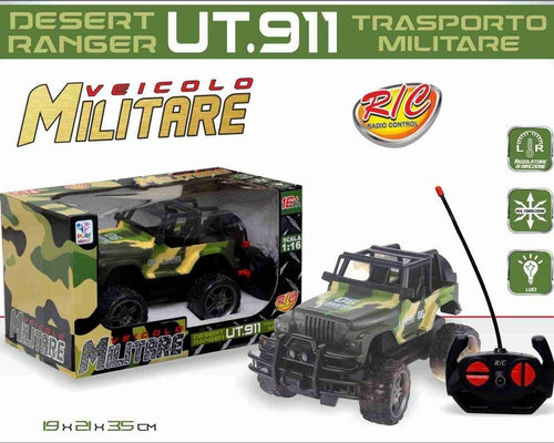 Rc Auto Jeep Militare Radiocomandata Scala 1:16 Macchina Gioco Bambini Giochi e giocattoli/Veicoli/Radiocomandati e telecomandati/Auto e camion/Cingolati Trade Shop italia - Napoli, Commerciovirtuoso.it