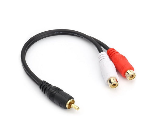 Cavo Audio 1 RCA Maschio > 2 RCA Femmina
