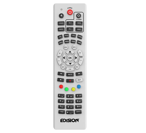 Telecomando Edision EDI-RCU UNIVERSAL 1 ALU BIANCO per diversi modelli
