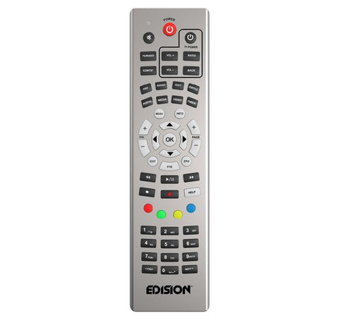 Telecomando Edision EDI-RCU UNIVERSAL 1 ALU SILVER per diversi modelli