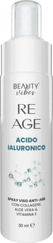 Re-Age Trattamento Maschera Viso Antiage con Acido Ialuronico, Collagene, Vitamina E e Aloe Skin Active Idratante e Illuminante Cura della Pelle 30ml